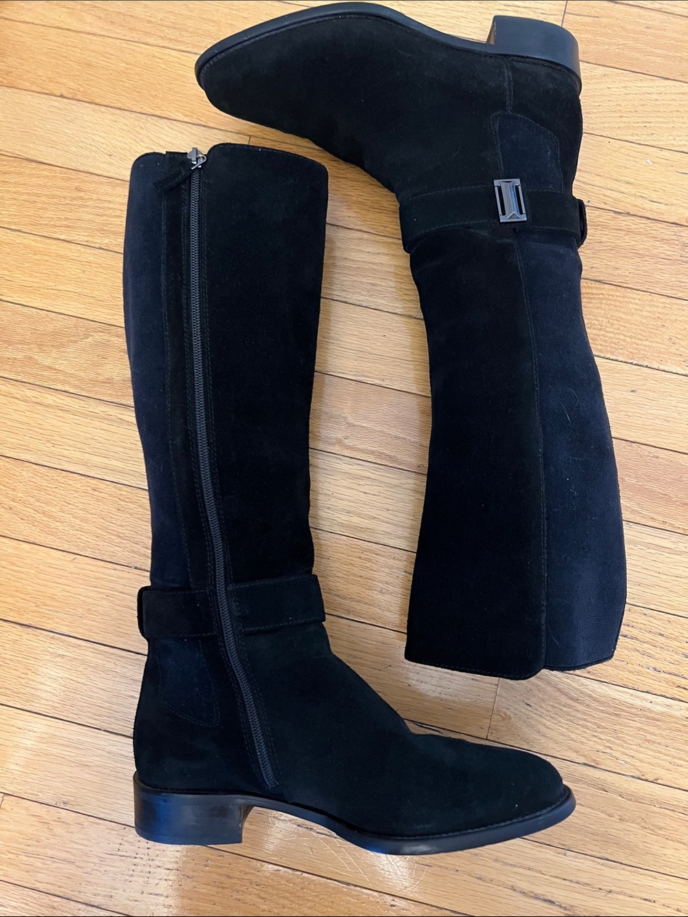 Aquatalia Giada Suede Riding Boots - Picture 6 of 16